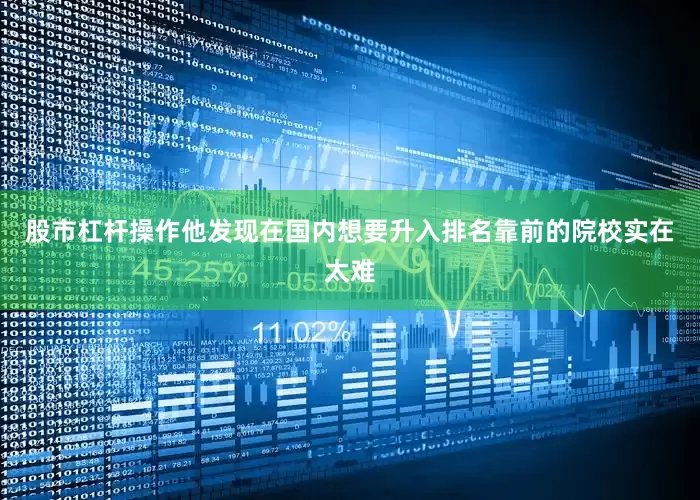 股市杠杆操作他发现在国内想要升入排名靠前的院校实在太难